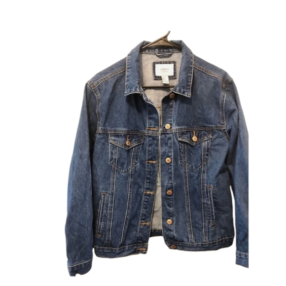 Hippie Boho Back Patches/Embroidered Blue Denim Jean Jacket Sz M - Picture 2 of 10